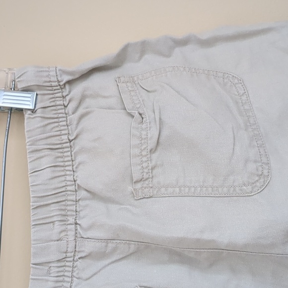 Small Linen Blend Cynthia Rowley Short Pull-On Stretchy Waist Drawstring - Picture 11 of 14